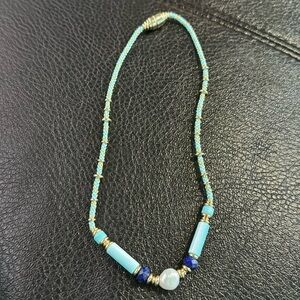 Kendra Scott Turquoise and Gold Beaded Necklace